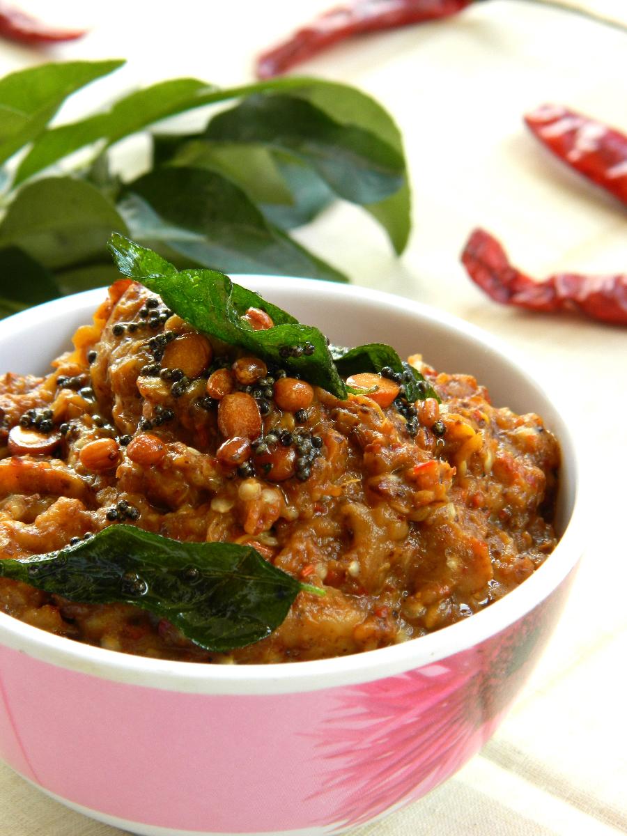 Kalchina Vankaya Pachadi ~ Roasted Eggplant Chutney Recipe - Blend With ...