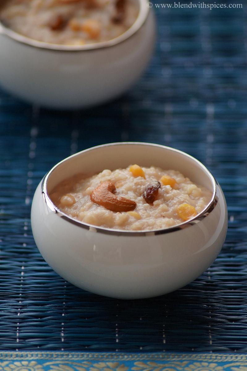 Godhuma Rava Pongali Recipe - Wheat Rava Jaggery Pongal - Varalakshmi 