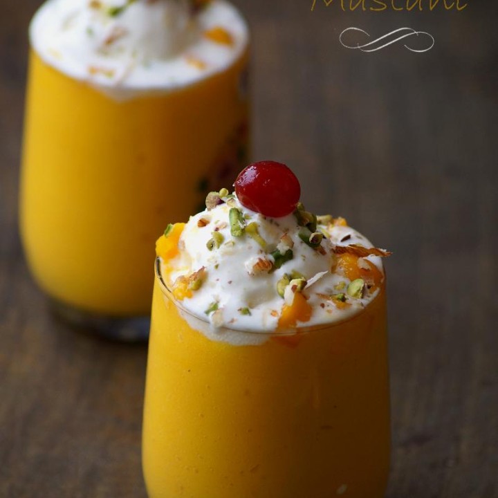 Mango Mastani Recipe - Popular Indian Mango Milkshake Recipe