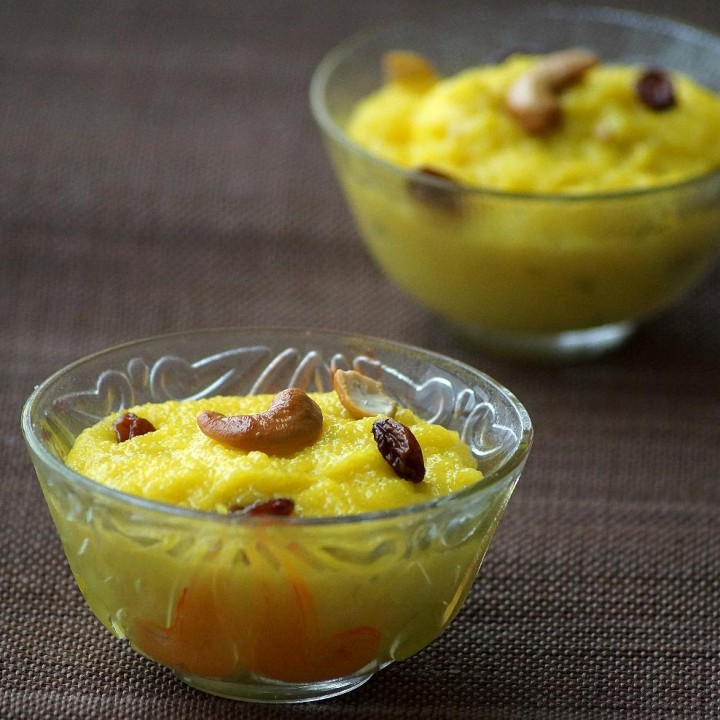 Paal Kesari Recipe - How to Make South Indian Milk Kesari Recipe