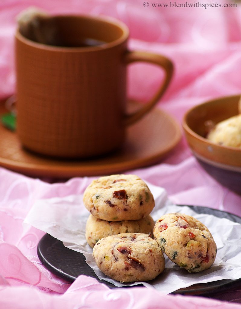 Eggless Fruitcake Cookies Recipe, The Best Christmas Fruit Cookie Recipe