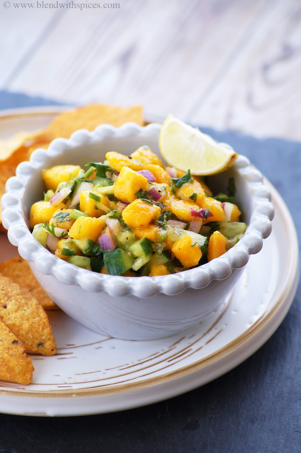 Mango Cucumber Salsa Recipe - Mexican Mango Cucumber Pico de Gallo